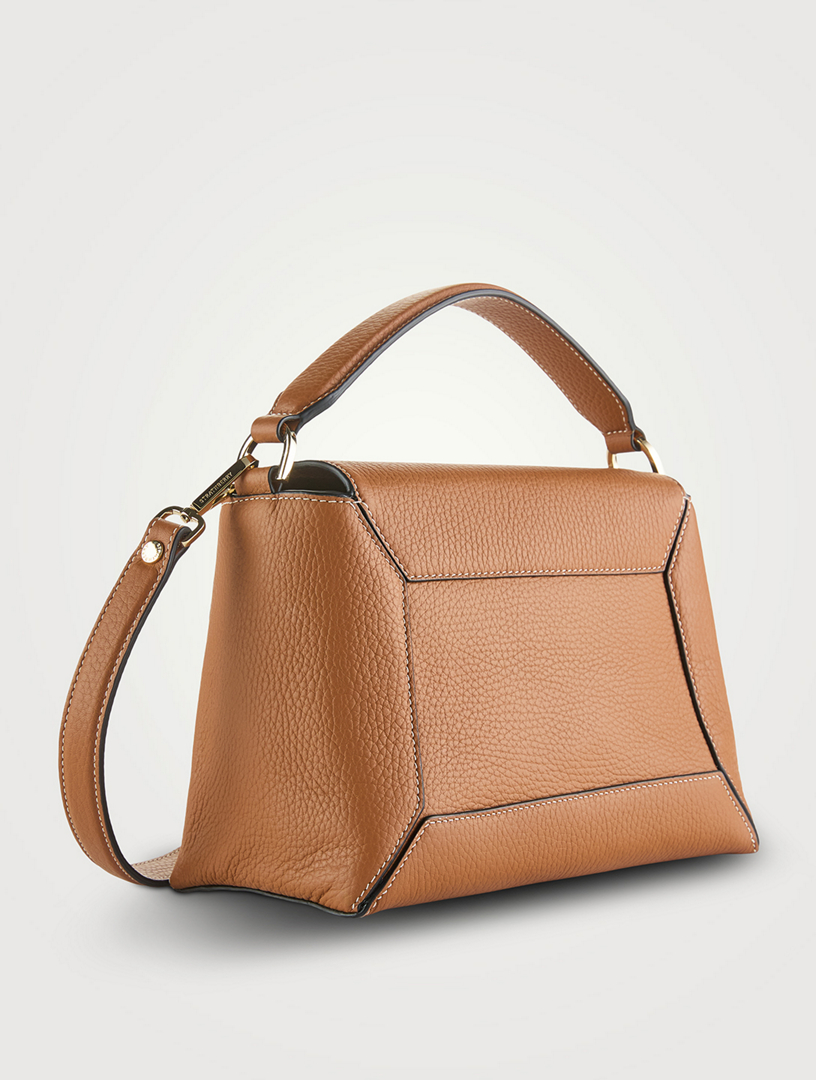 Mosaic Leather Top Handle Bag