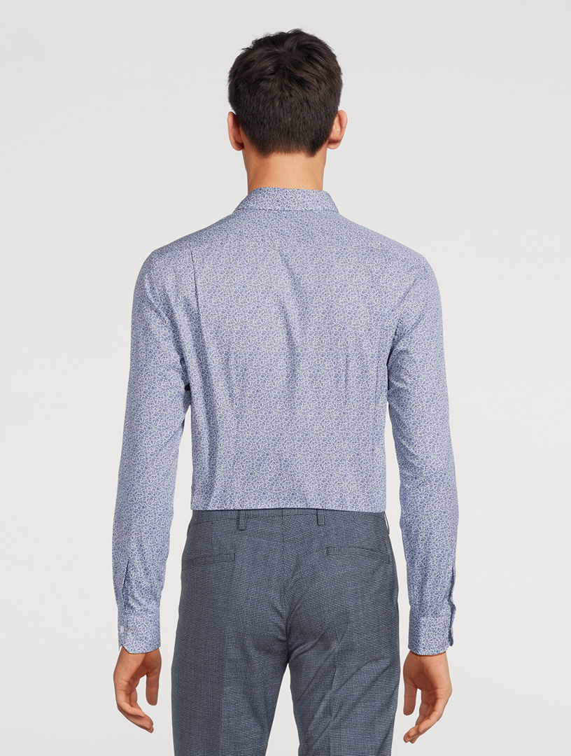 Organic Cotton Tailored Shirt Floral Print