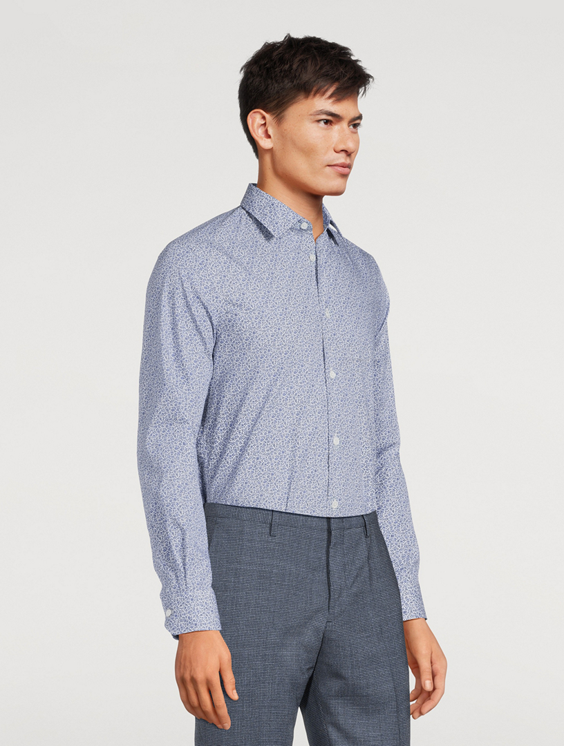 Organic Cotton Tailored Shirt Floral Print