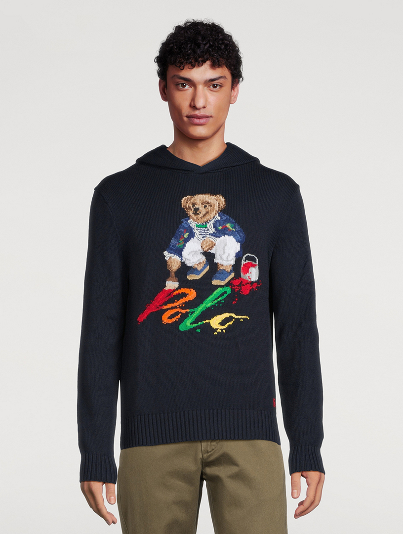 Polo bear best sale pullover hoodie