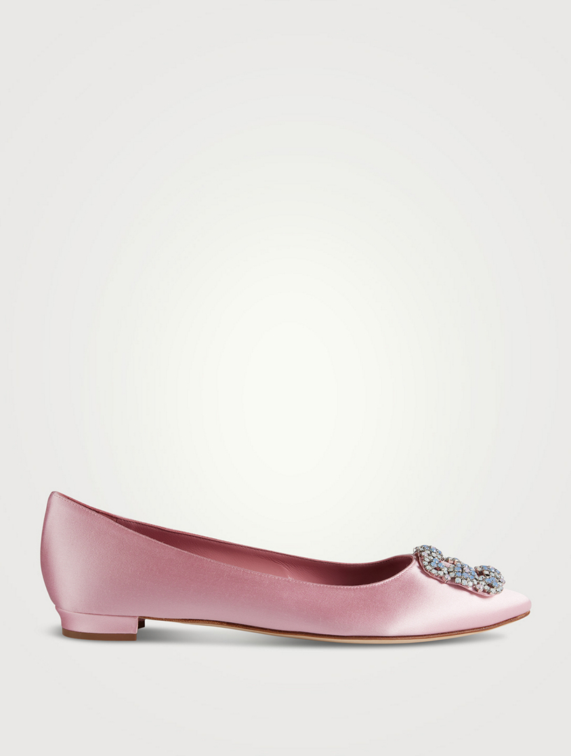 Pink on sale pointy flats