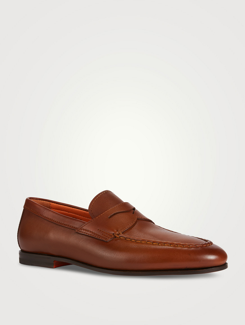 Carlos Leather Penny Loafers