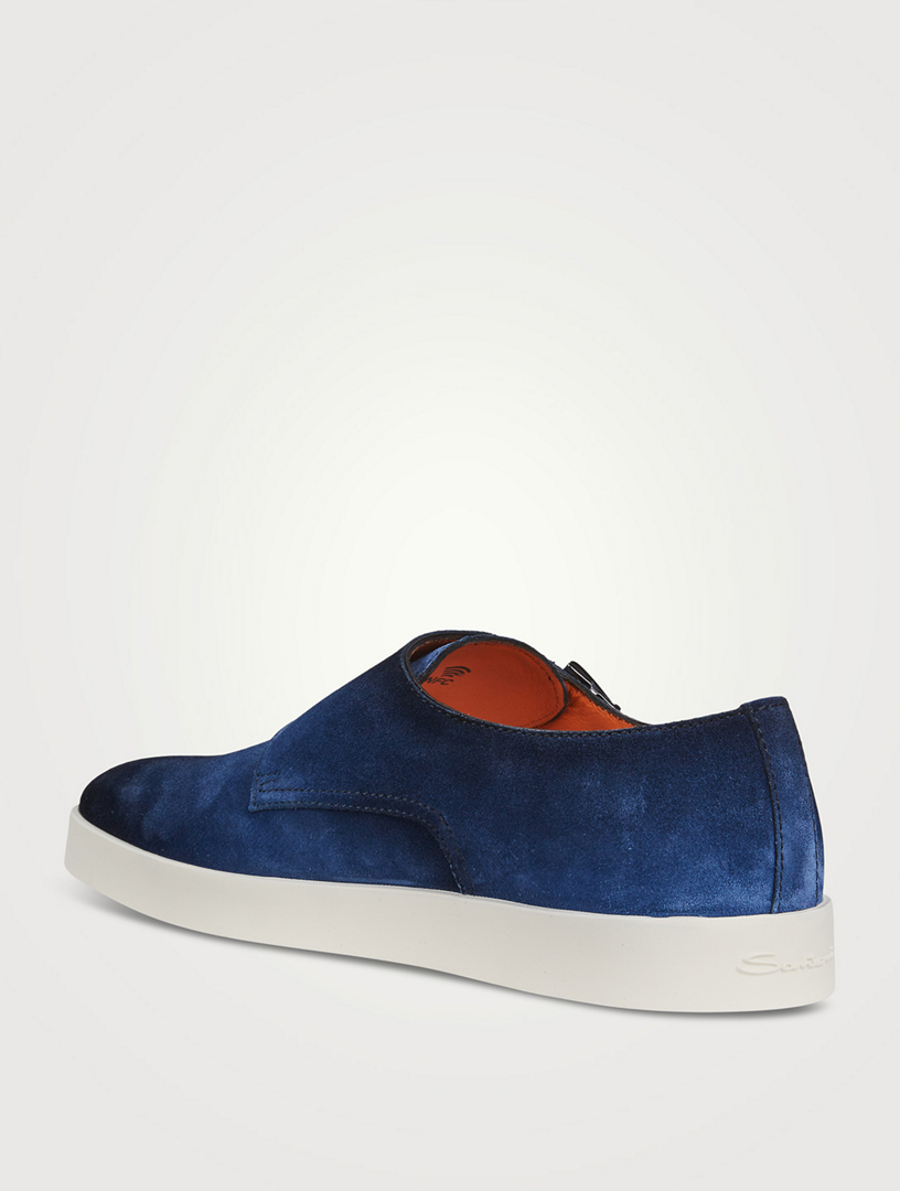 Atlantis Suede Monk Strap Shoes