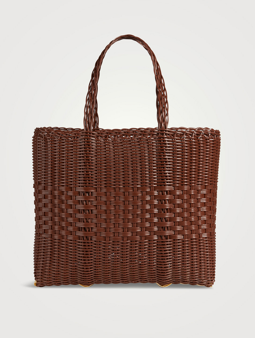 PALOROSA Small Lace Woven Tote Bag | Holt Renfrew