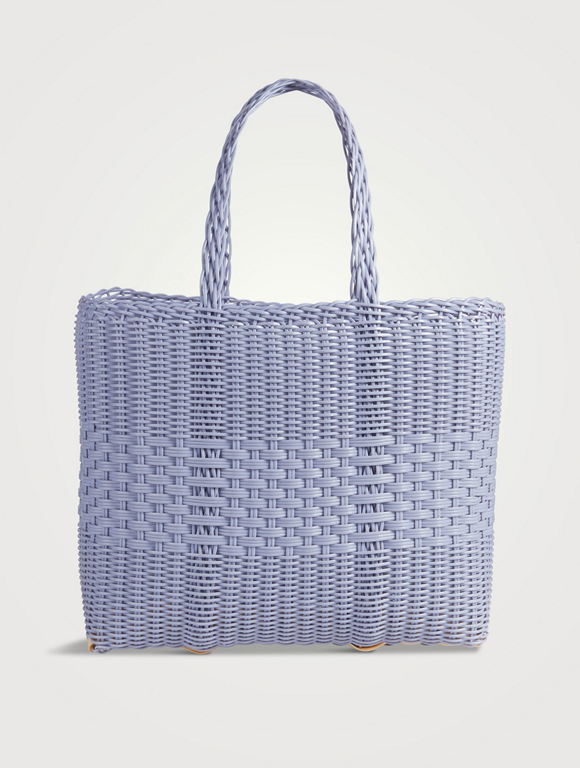 Small Lace Woven Tote Bag