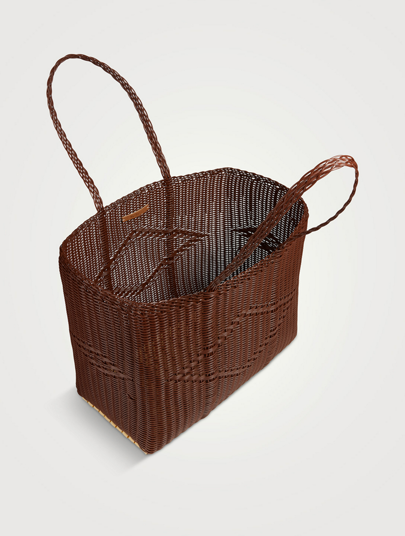 Large Basket Tote Bag