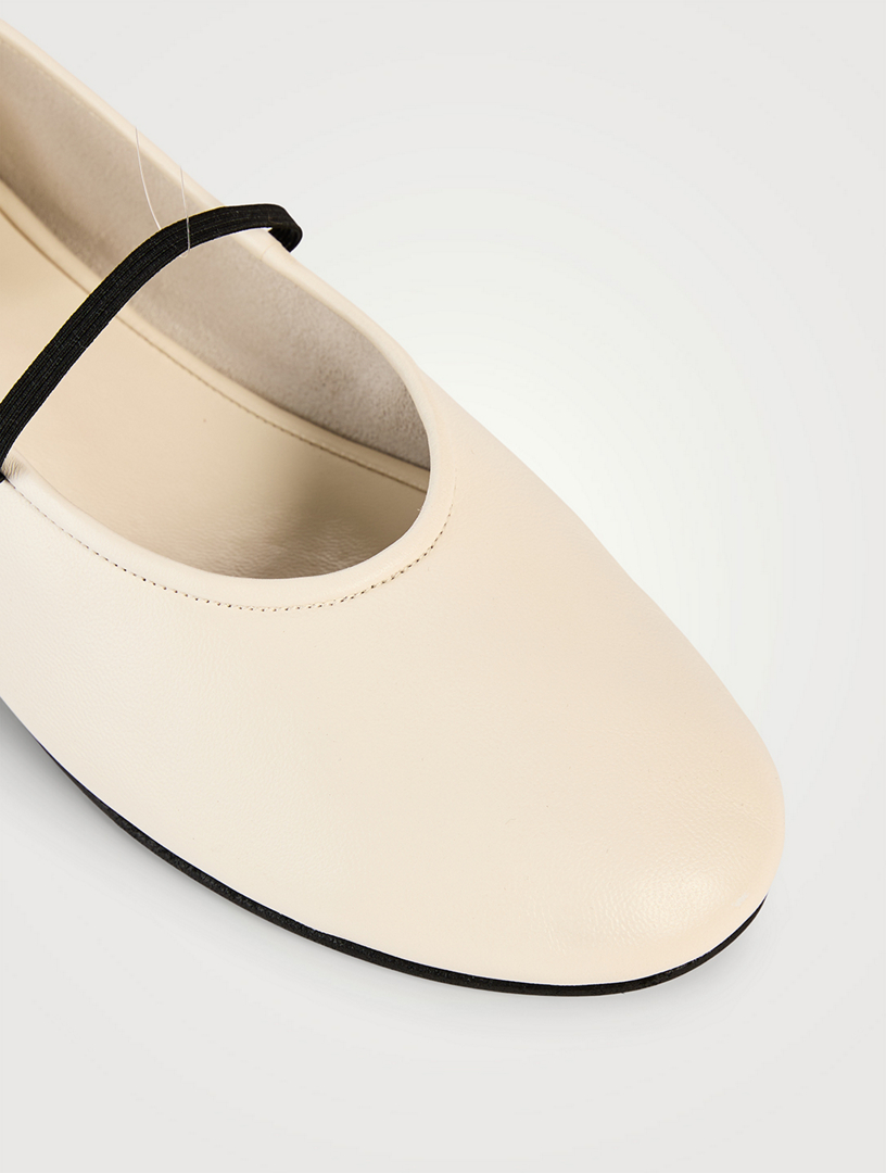 THE ROW Elastic Leather Ballet Flats Holt Renfrew