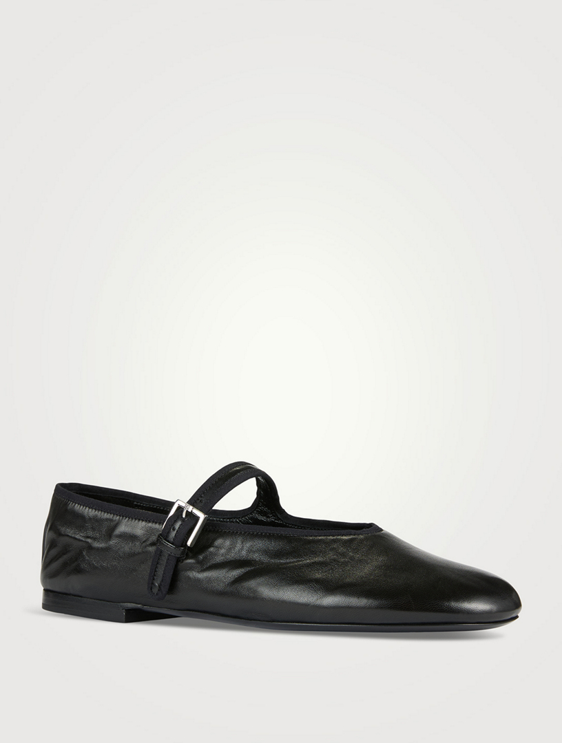 Boheme Leather Mary Jane Ballet Flats