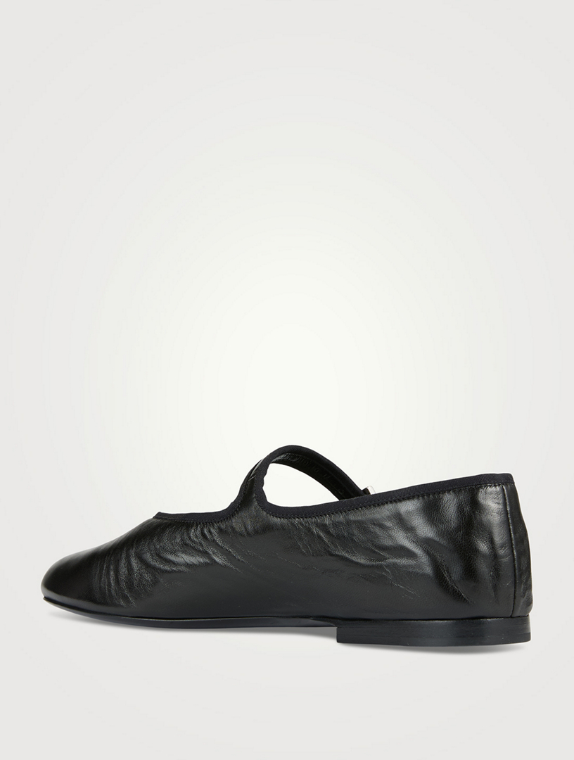 THE ROW Boheme Leather Mary Jane Ballet Flats Holt Renfrew
