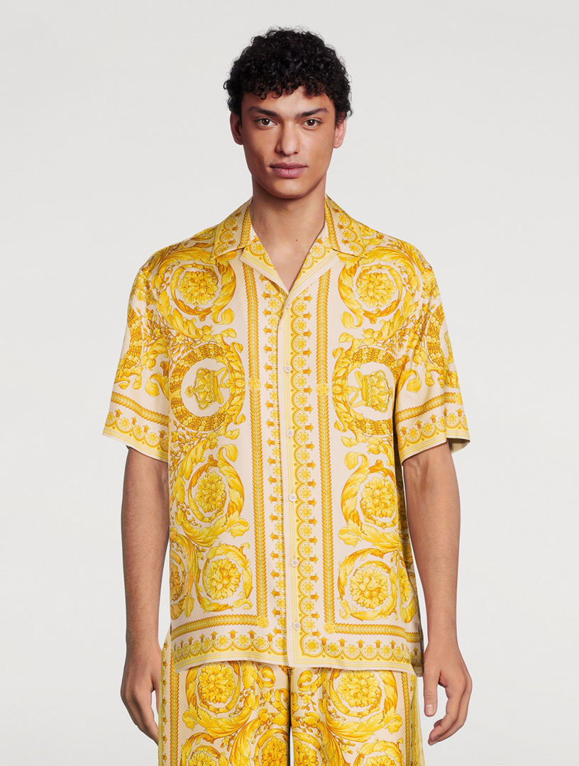 VERSACE Barocco Silk Shirt | Holt Renfrew