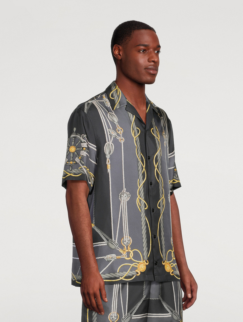 Nautical Silk Shirt
