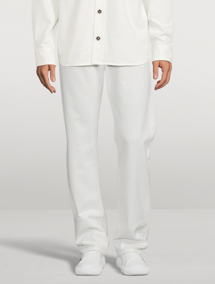 Cotton Straight-Leg Jeans