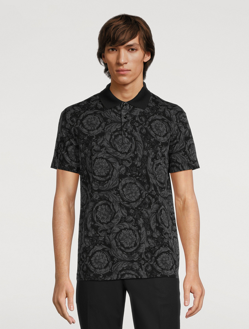 Barocco Knit Polo Shirt