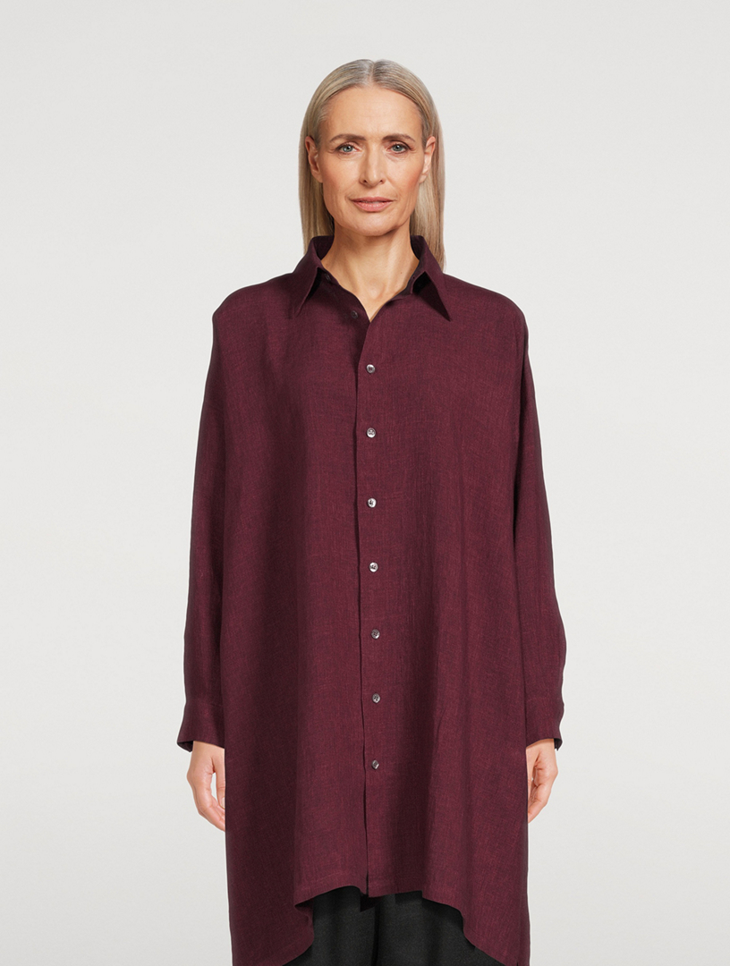 Longline Linen Shirt