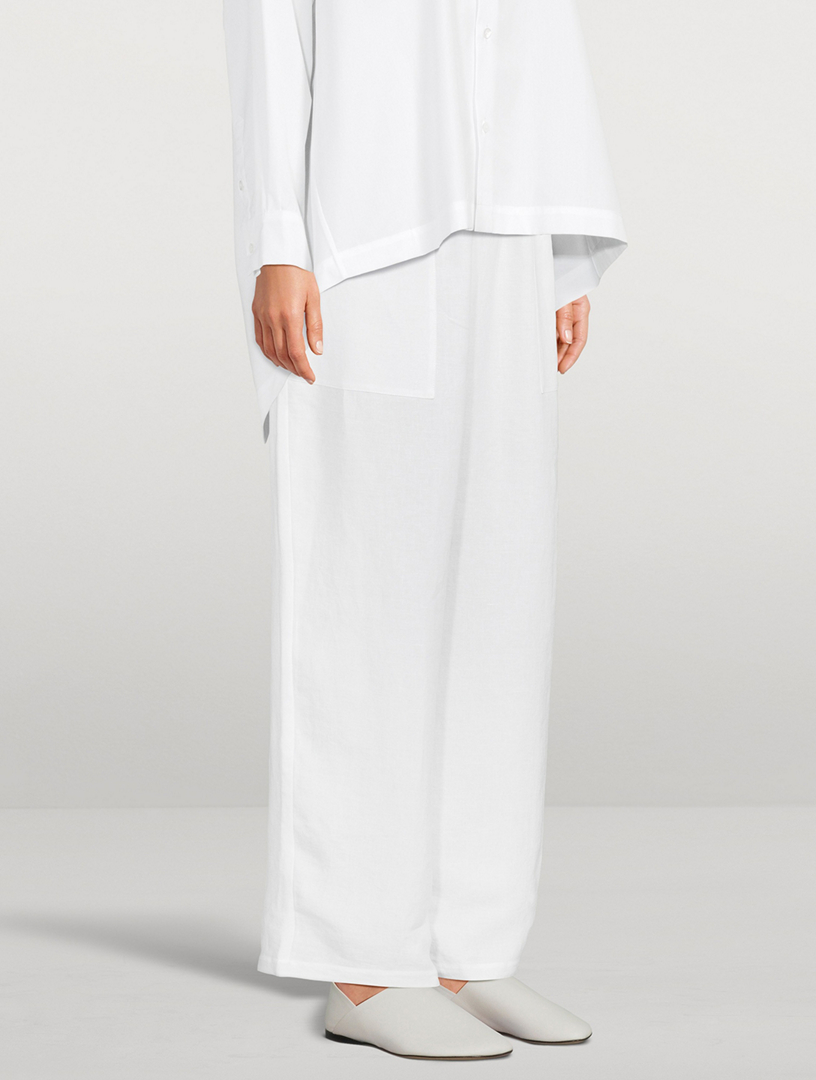 Drawstring Linen Trousers