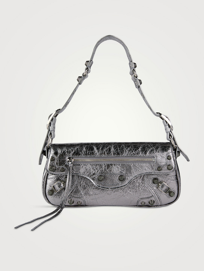 Small Le Cagole Metallic Leather Sling Bag