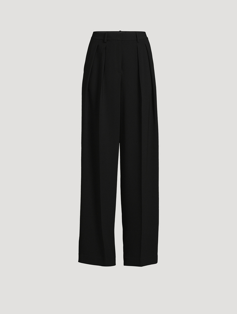 Double-Pleat Admiral Crepe Trousers