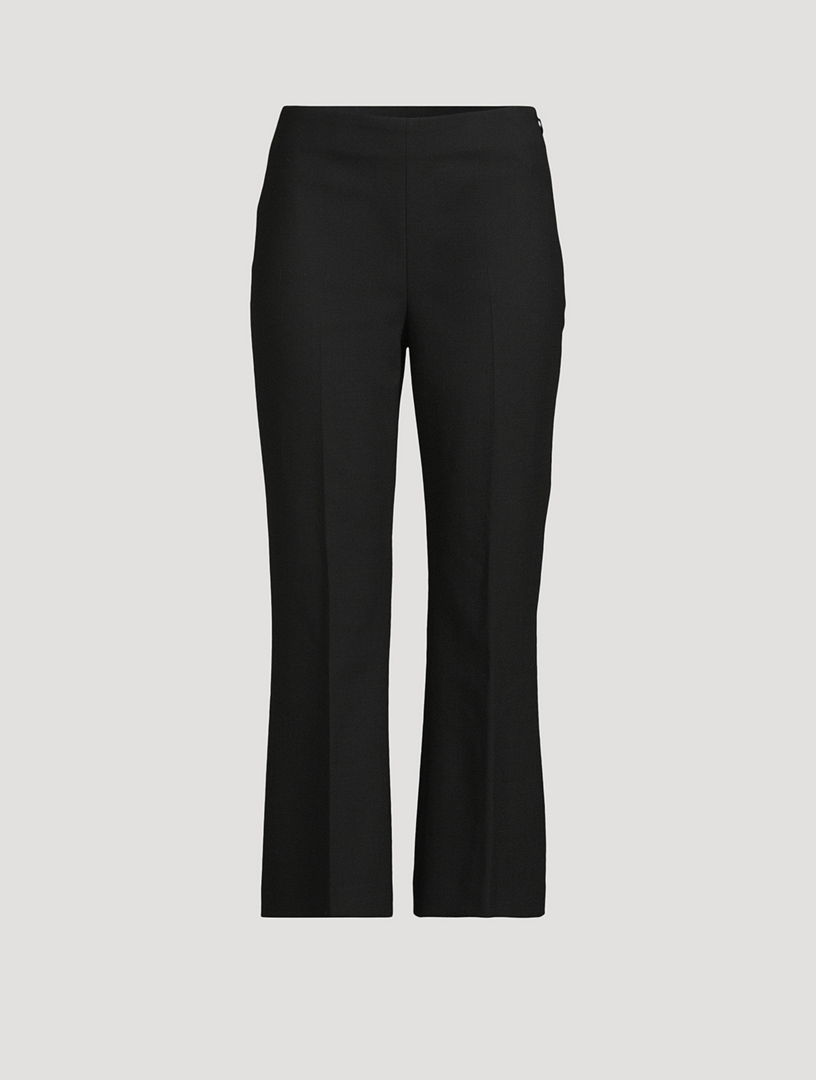 Cropped Kick-Flare Trousers