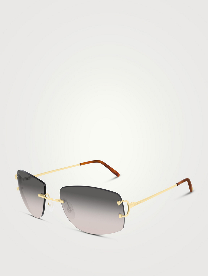 CARTIER Rectangular Sunglasses Holt Renfrew