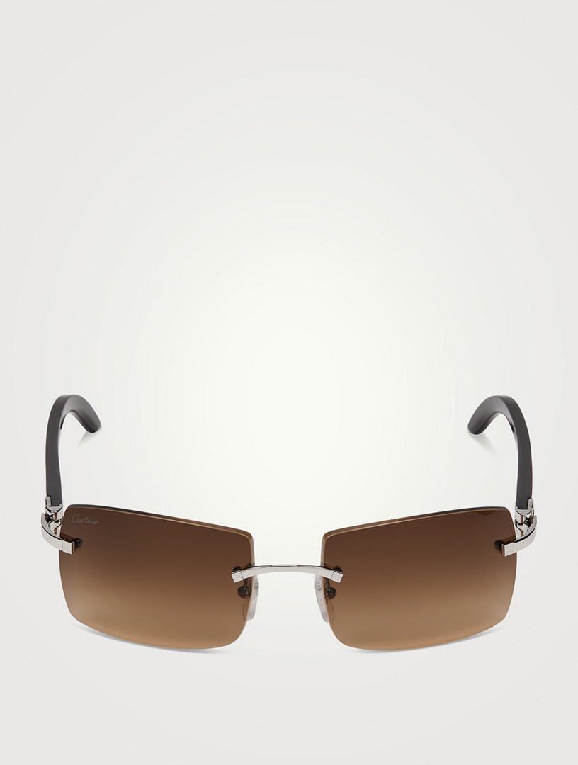 Cartier shop rectangle sunglasses