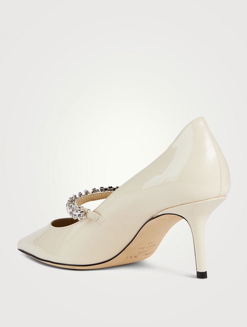 Bing 65 Patent Leather Pumps With Crystal Strap
