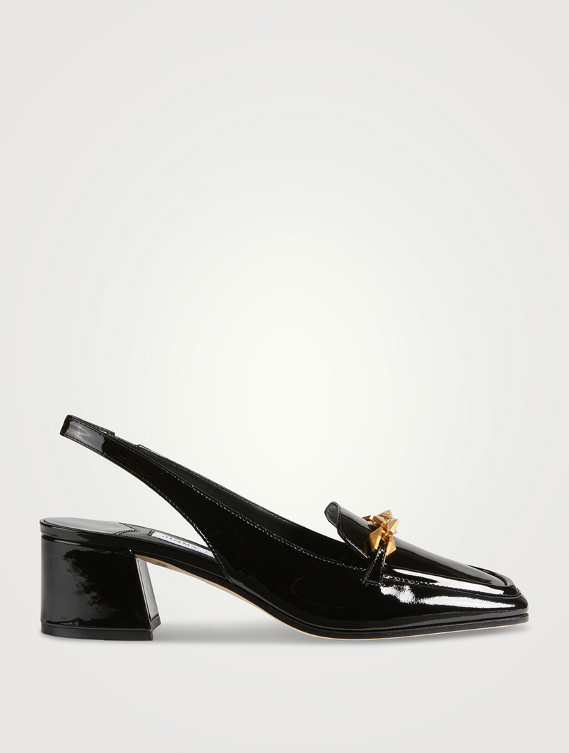 Diamond Tilda Patent Leather Slingback Pumps