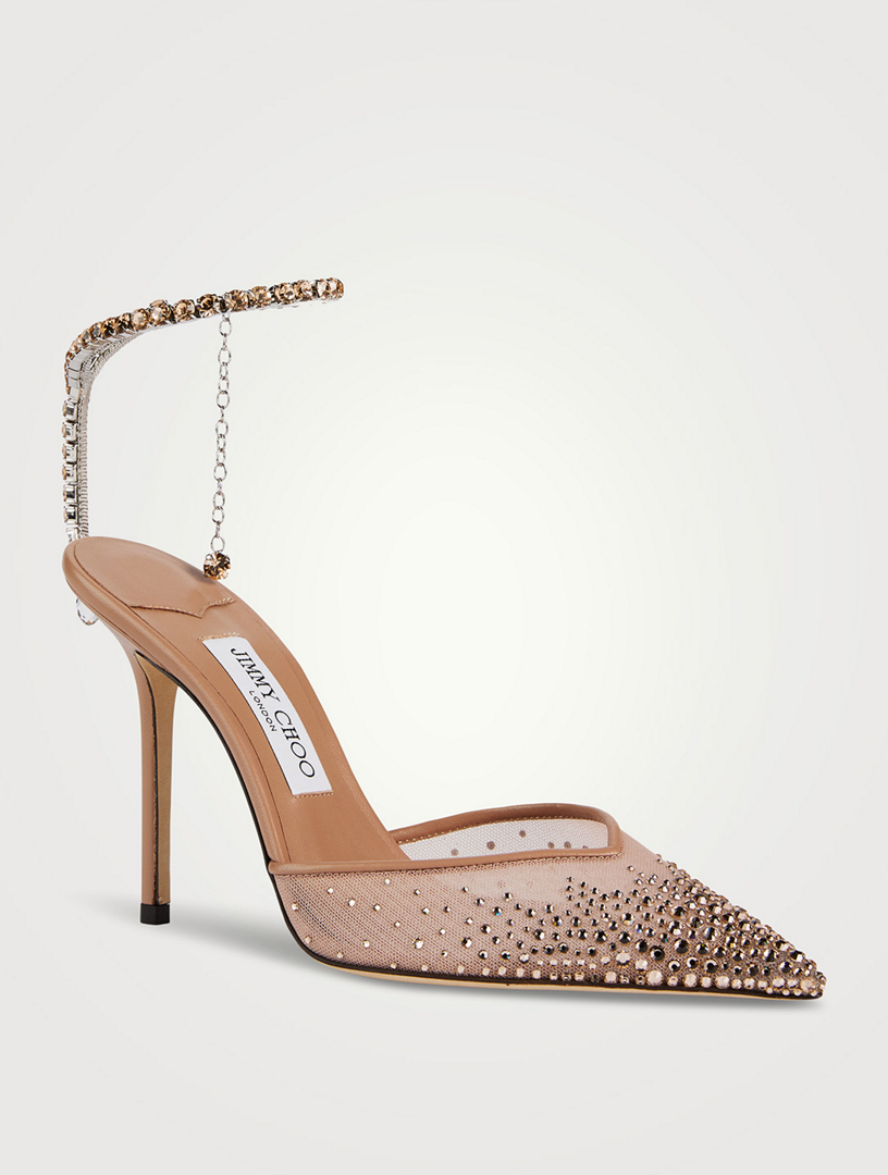 Jimmy choo swarovski on sale crystal studded heels