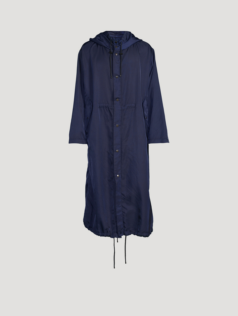 DRIES VAN NOTEN Nylon Gabardine Long Coat | Holt Renfrew