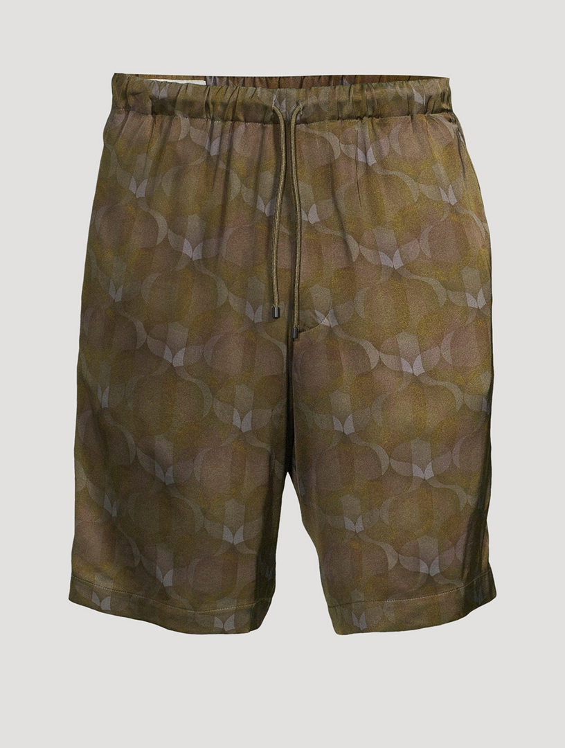 Satin Printed Shorts