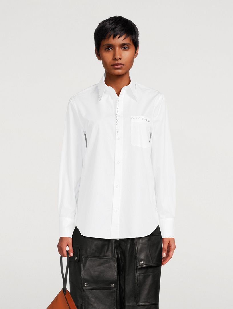 MARNI Marni Mending Poplin Shirt Holt Renfrew