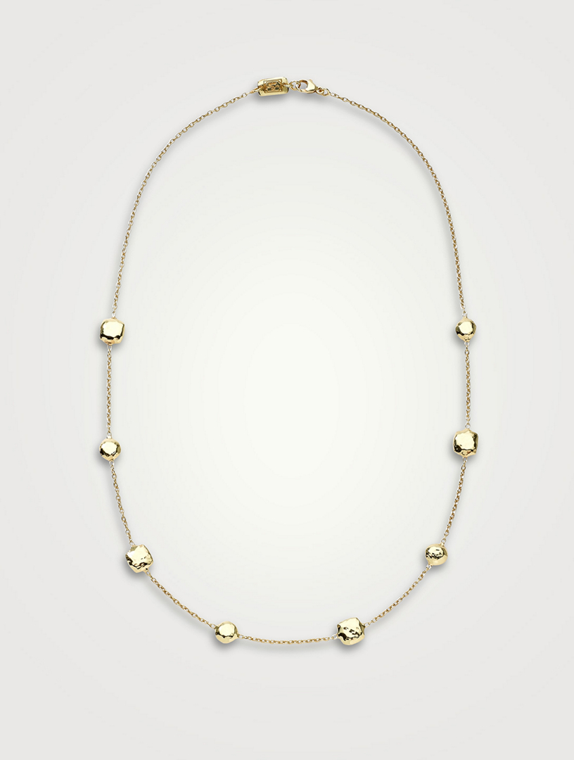 IPPOLITA Short Classico 18K Gold Hammered Pinball Chain Necklace Holt Renfrew