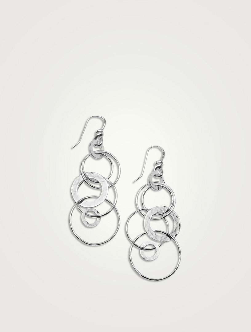 Ippolita Classico Medium Jet Set Earrings in Sterling Silver