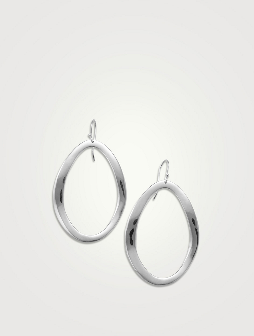 IPPOLITA Classico Sterling Silver Wavy Oval Drop Earrings | Holt