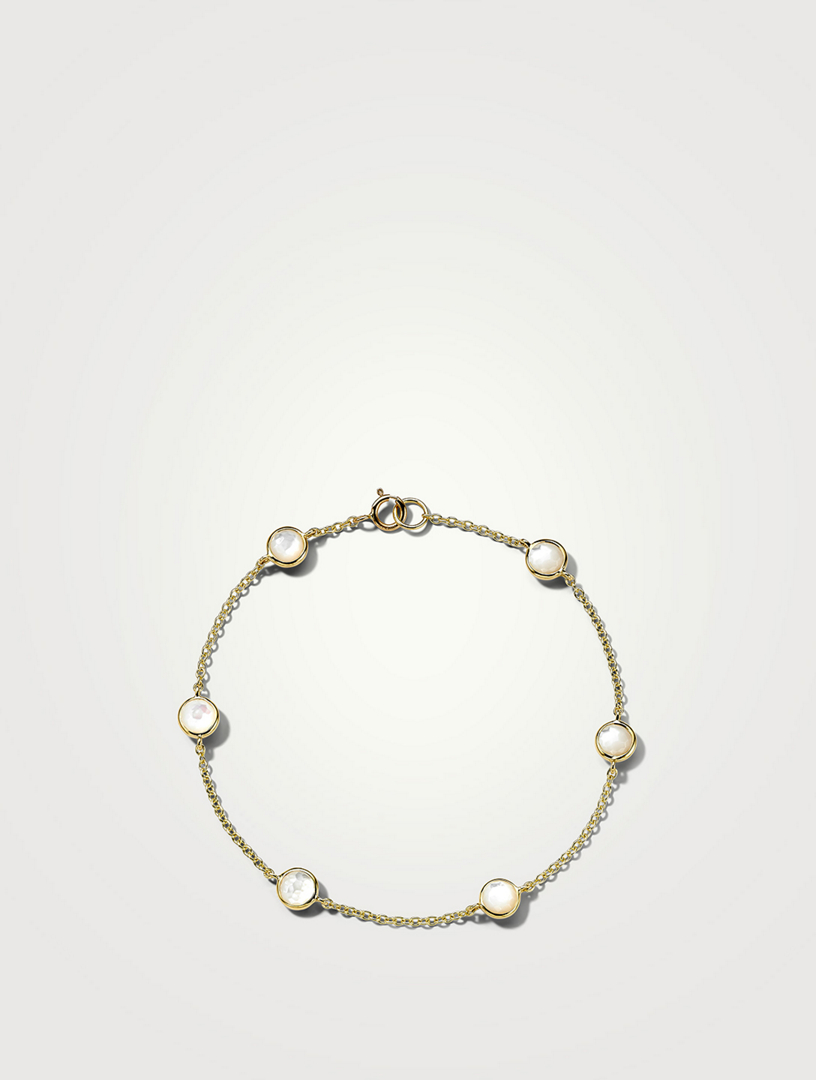 Lollipop 18K Gold Confetti Bracelet With Mother-Of-Pearl