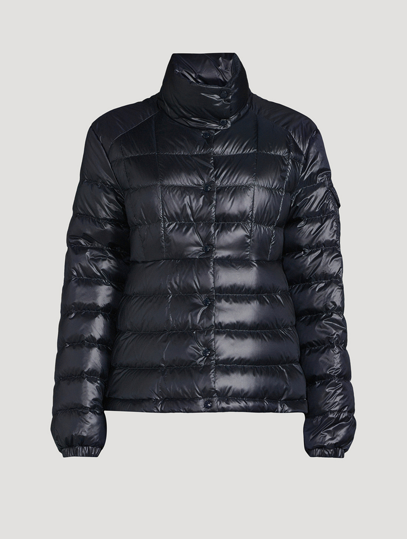 Short Down Jackets's Charlotte Leather Padded Jacket