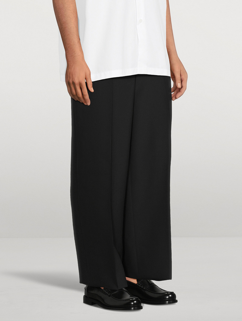 Wool Wide-Leg Pants