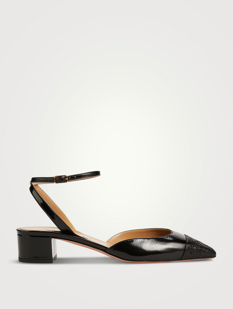 French Flirt Cap-Toe Leather Pumps