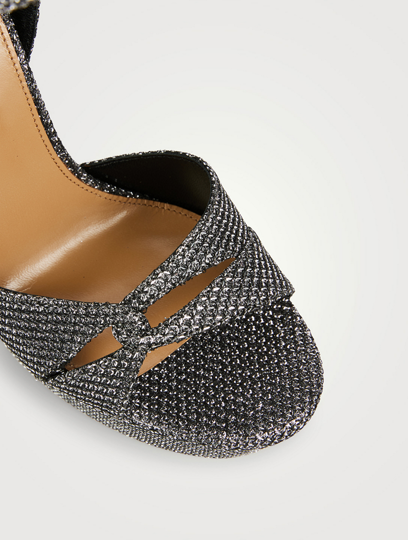Sinner Metallic Jacquard Platform Sandals