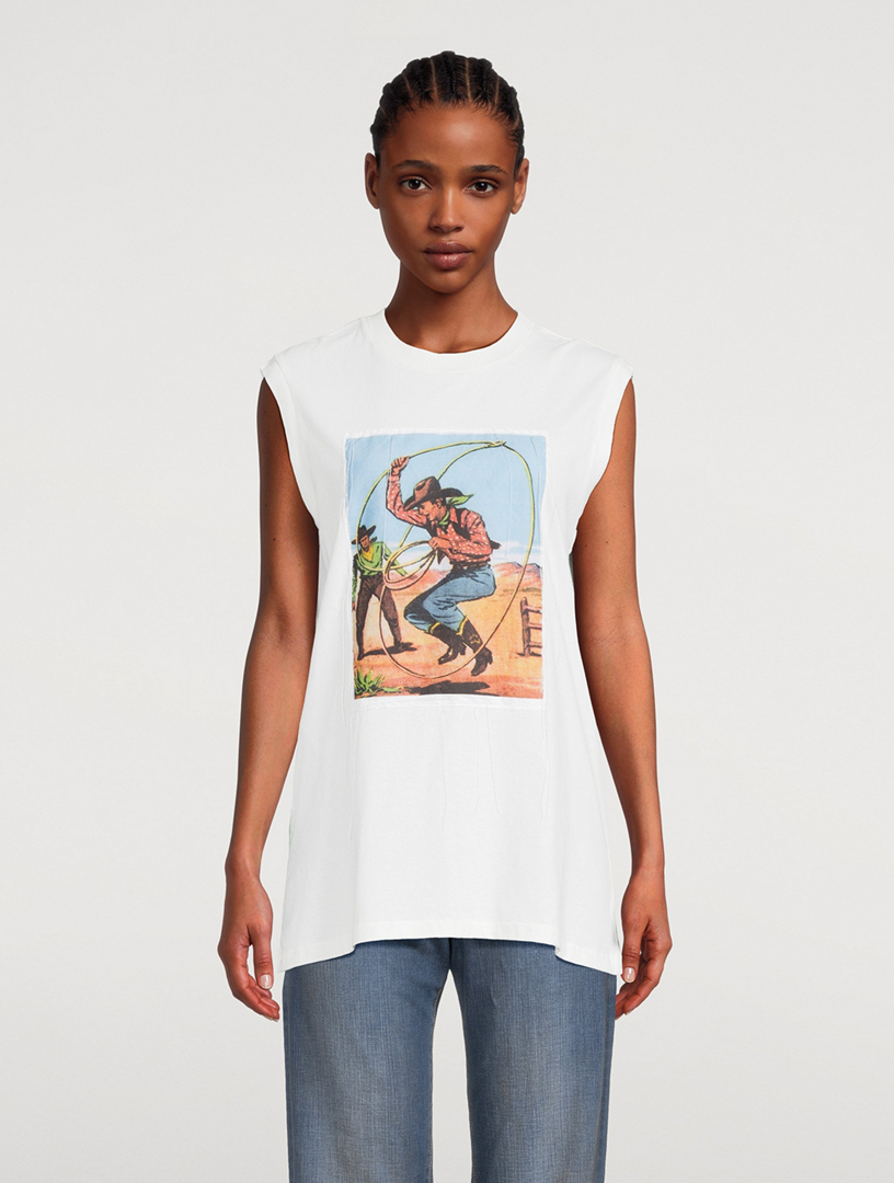 Cowboy sleeveless shirt store