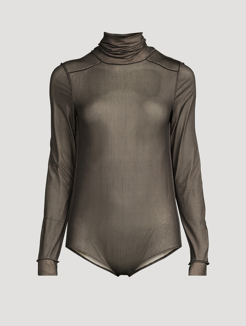 MAISON MARGIELA Strapless cutout cotton-poplin bodysuit