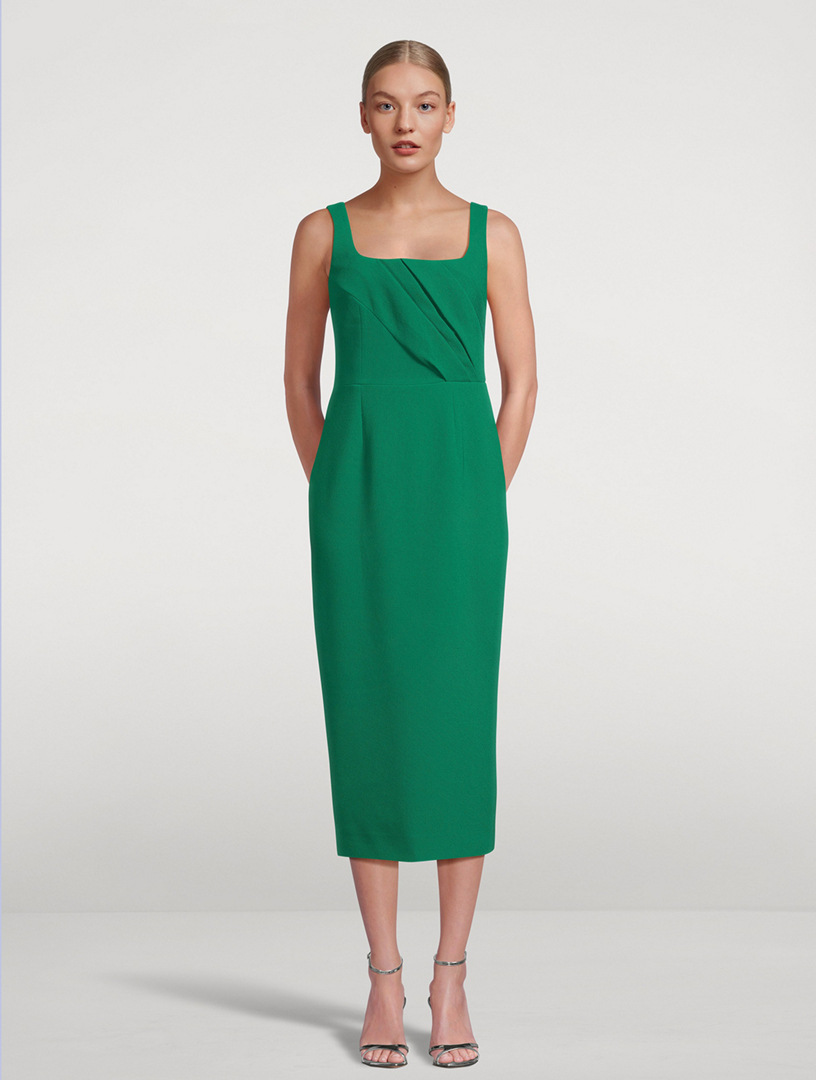EMILIA WICKSTEAD Arina Pleated Midi Dress | Holt Renfrew