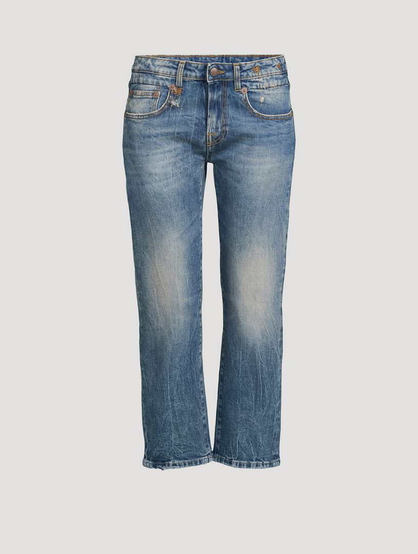 R13 Boy Straight Cropped Jeans Holt Renfrew