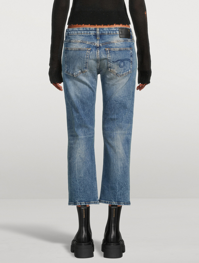 Boy Straight Cropped Jeans