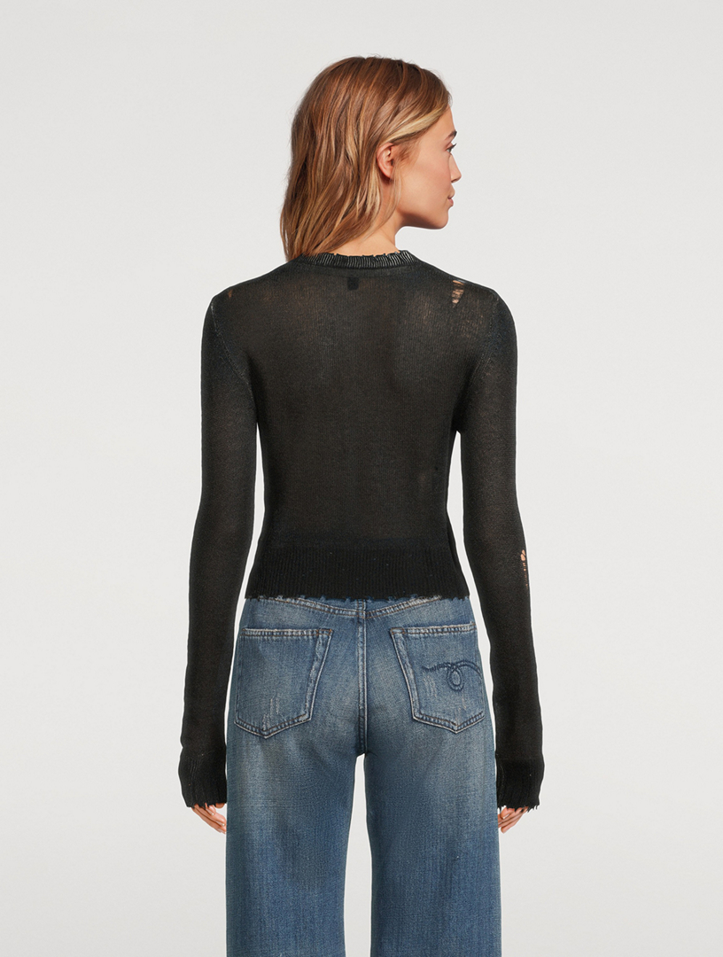 Flaming Heart Cashmere Top