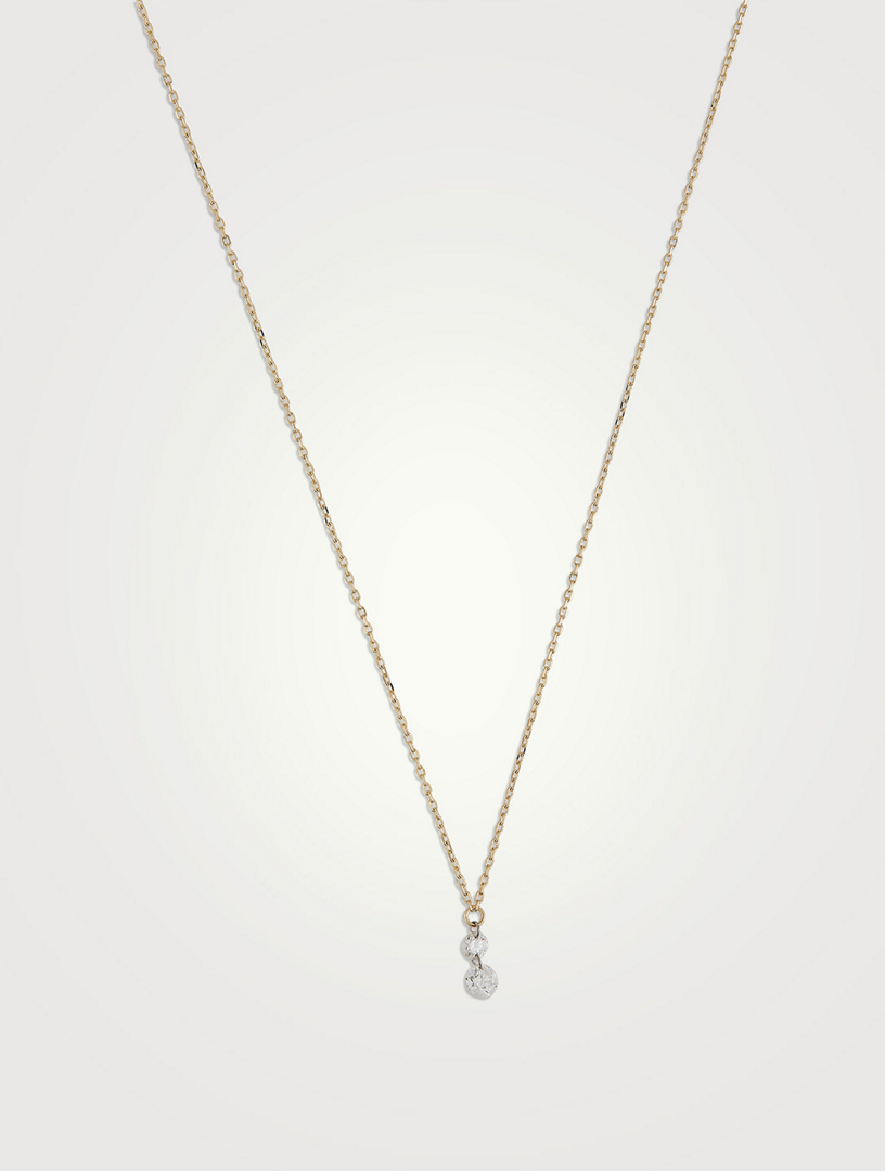 Pierced hot sale diamond necklace