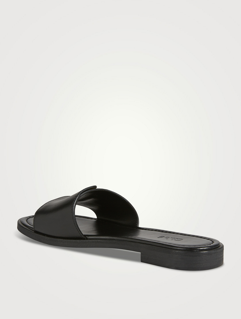 Marcie Leather Slide Sandals