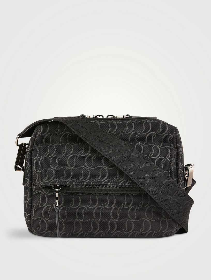 Zip N Flap Jacquard Monogram Messenger Bag