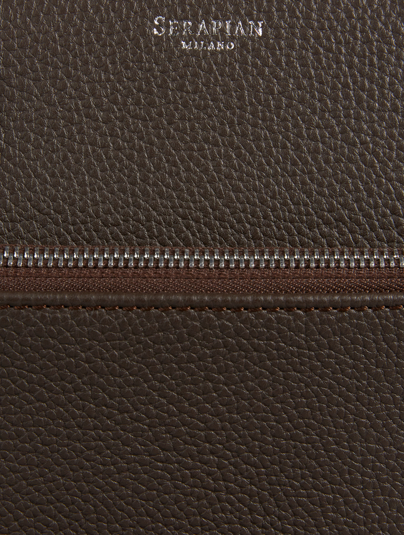 Cachemire Leather Large Briefcase