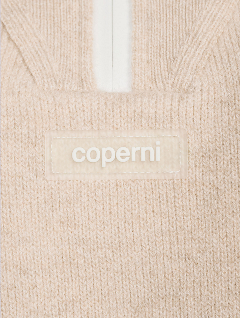 Cropped Quarter-Zip Sweater