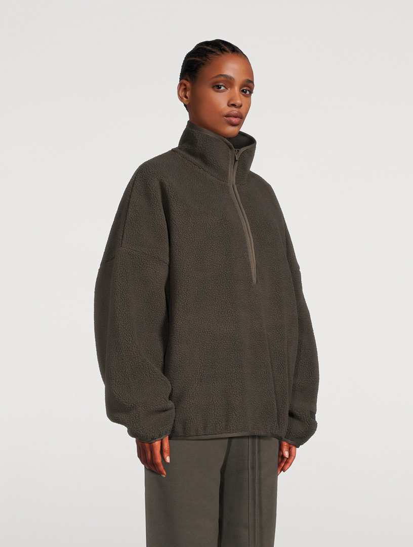 FEAR OF GOD ESSENTIALS Fleece Half-Zip Sweatshirt | Holt